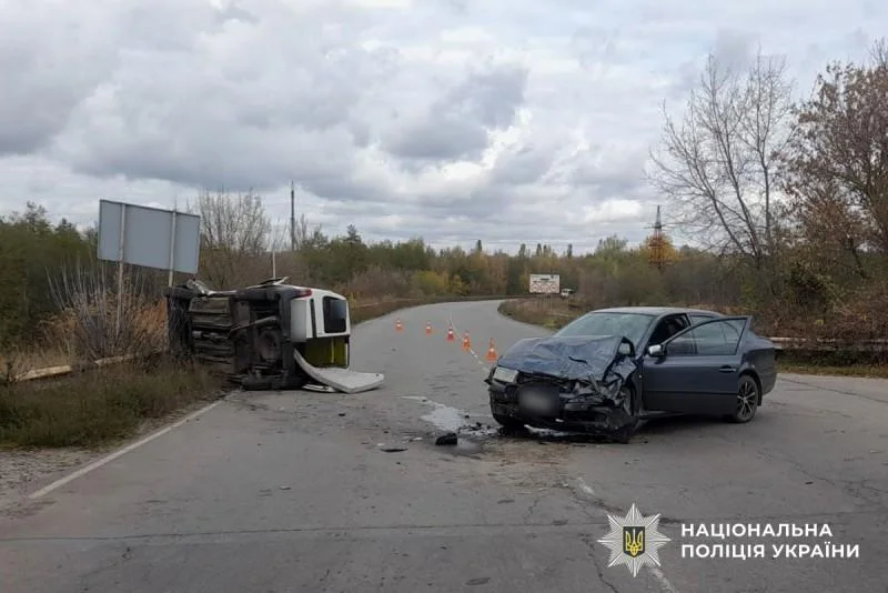 На околиці Полтави зіткнулися дві автівки: постраждали троє людей