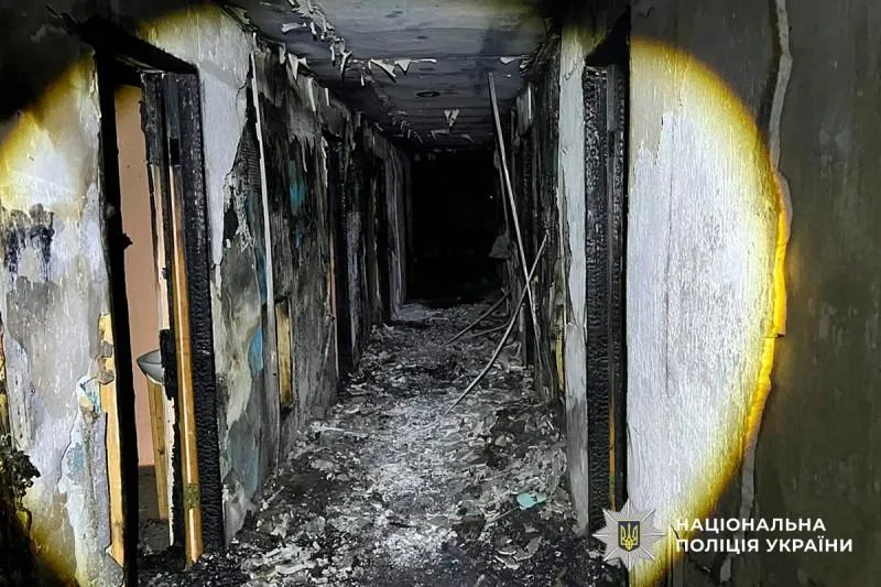 На Полтавщині у гуртожитку сталася пожежа: постраждала людина