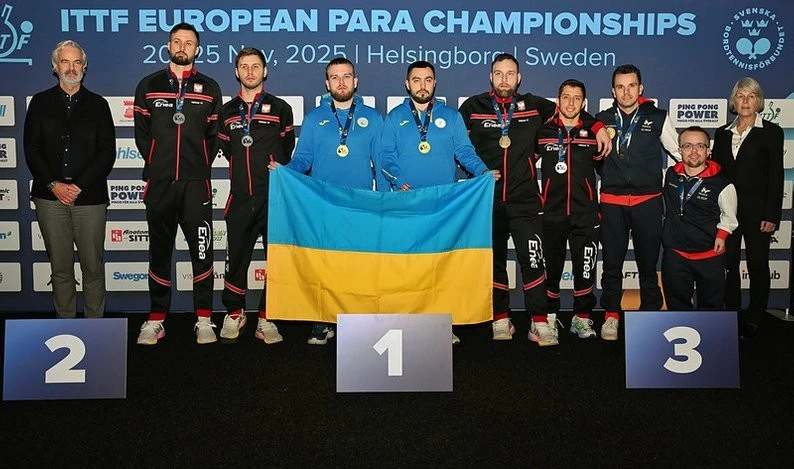Полтавець Іван Май здобув перше парне «золото» Європи з паранастільного тенісу