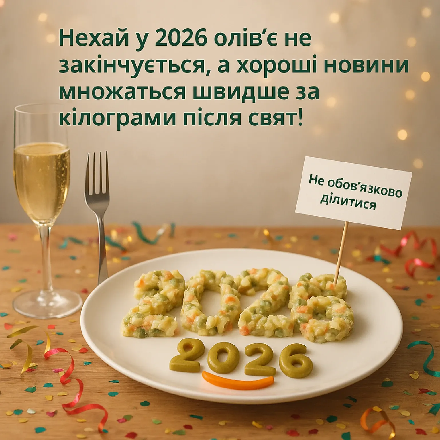 Смішні привітання з новим роком 2026