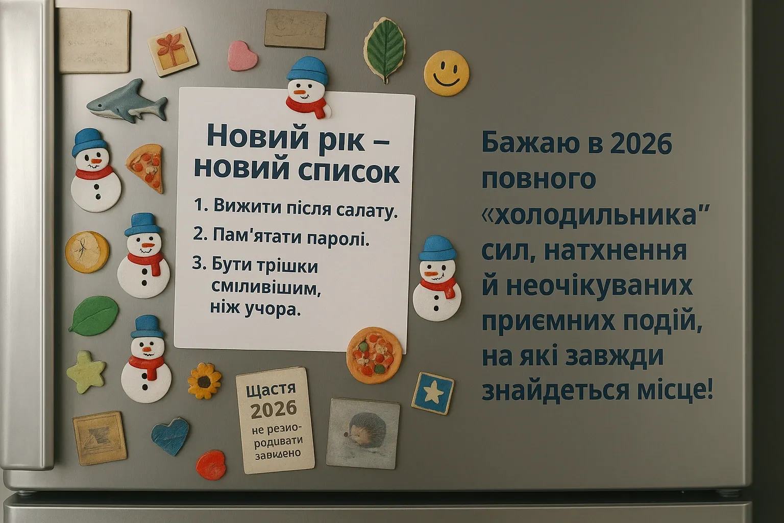 Смішні привітання з новим роком 2026
