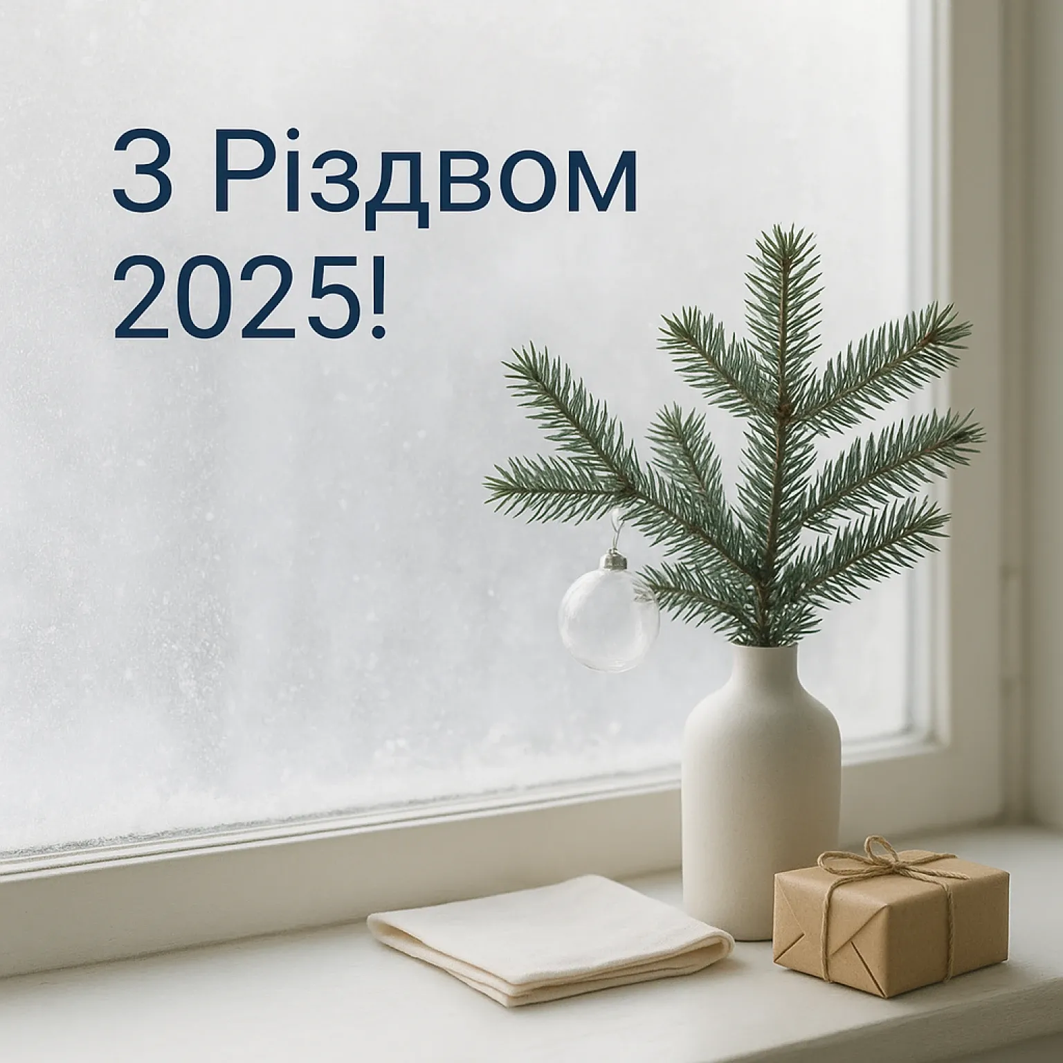 Привітання з Різдвом 2025