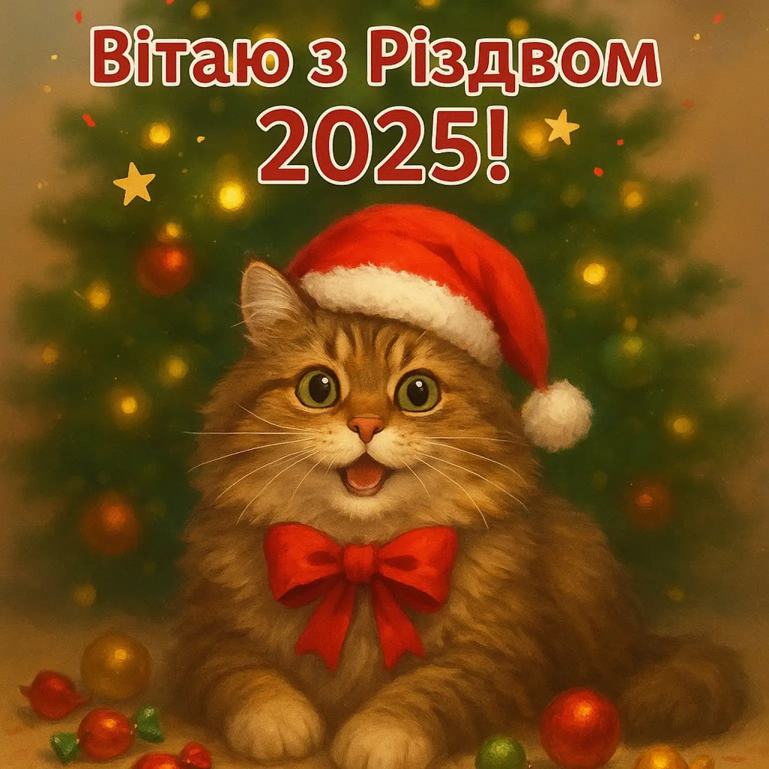 Привітання з Різдвом 2025