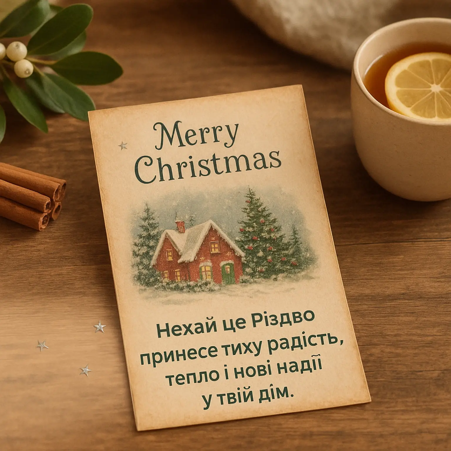 Привітання з Різдвом 2025