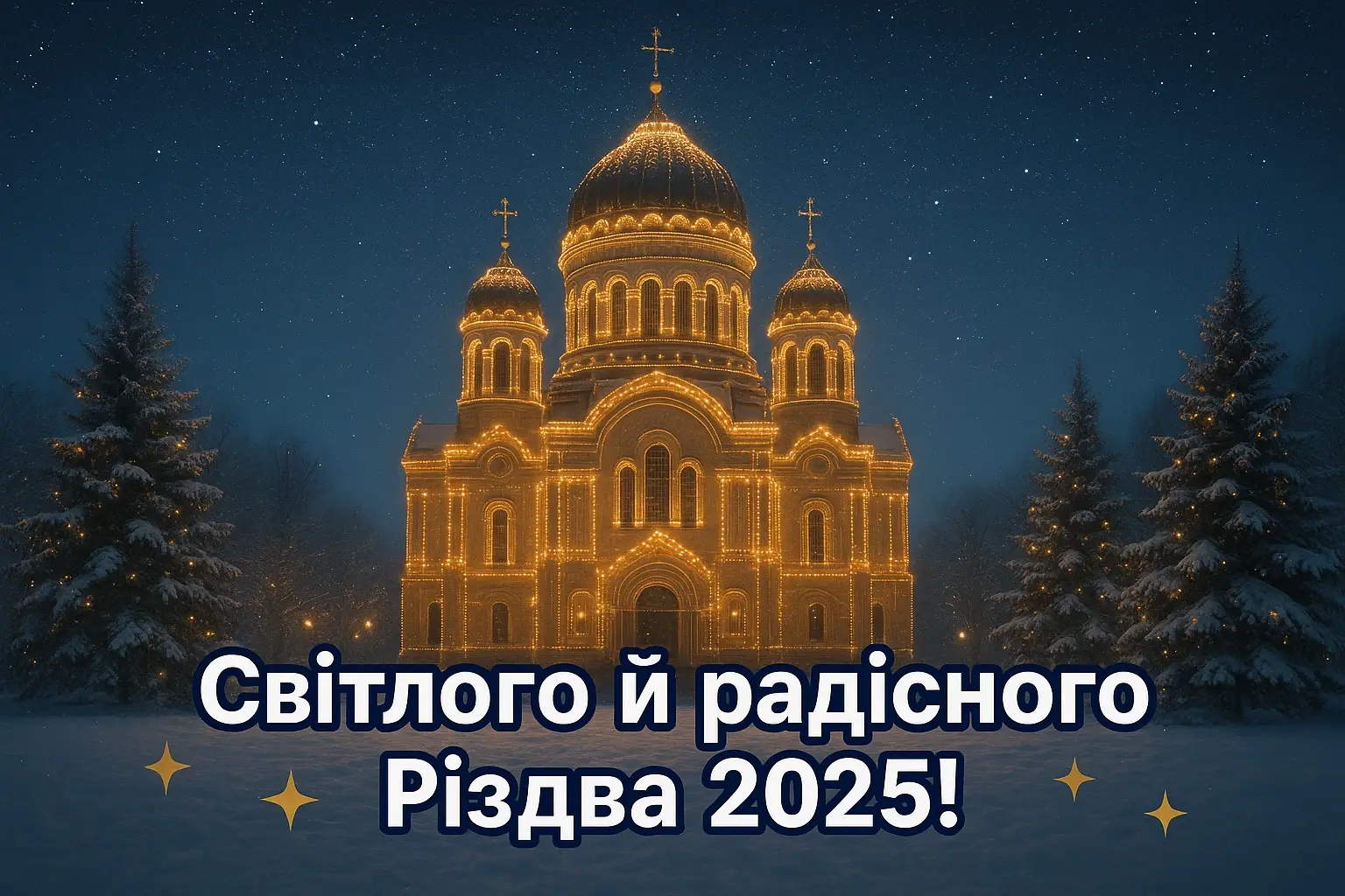 Привітання з Різдвом 2025