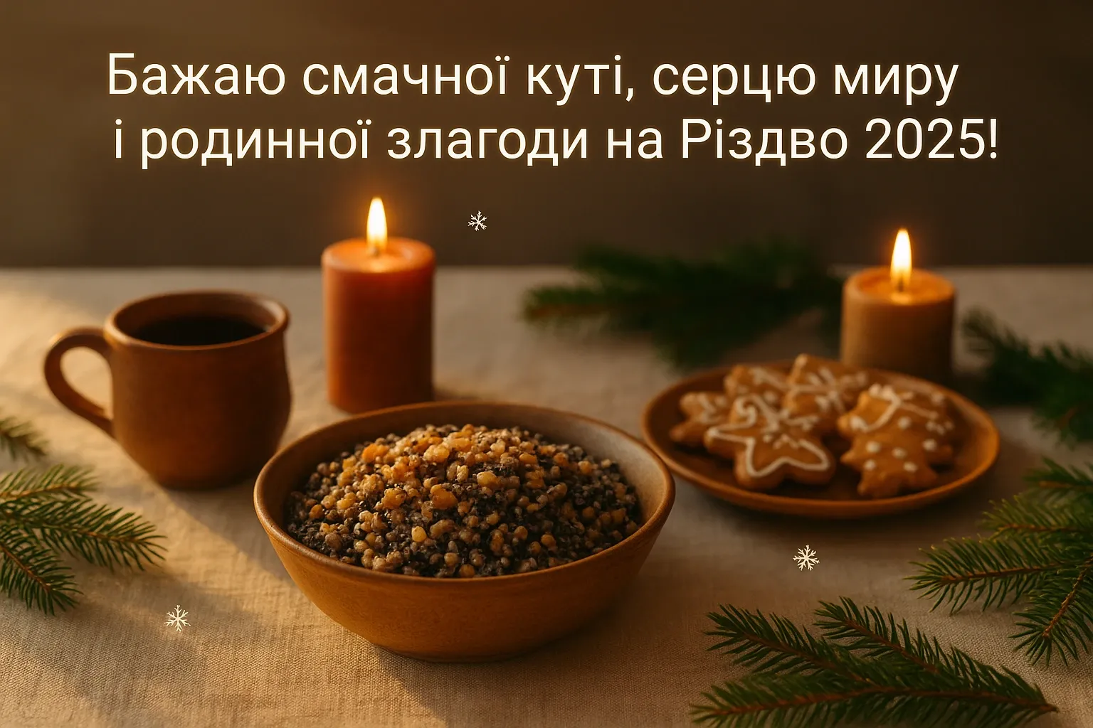 Привітання з Різдвом 2025