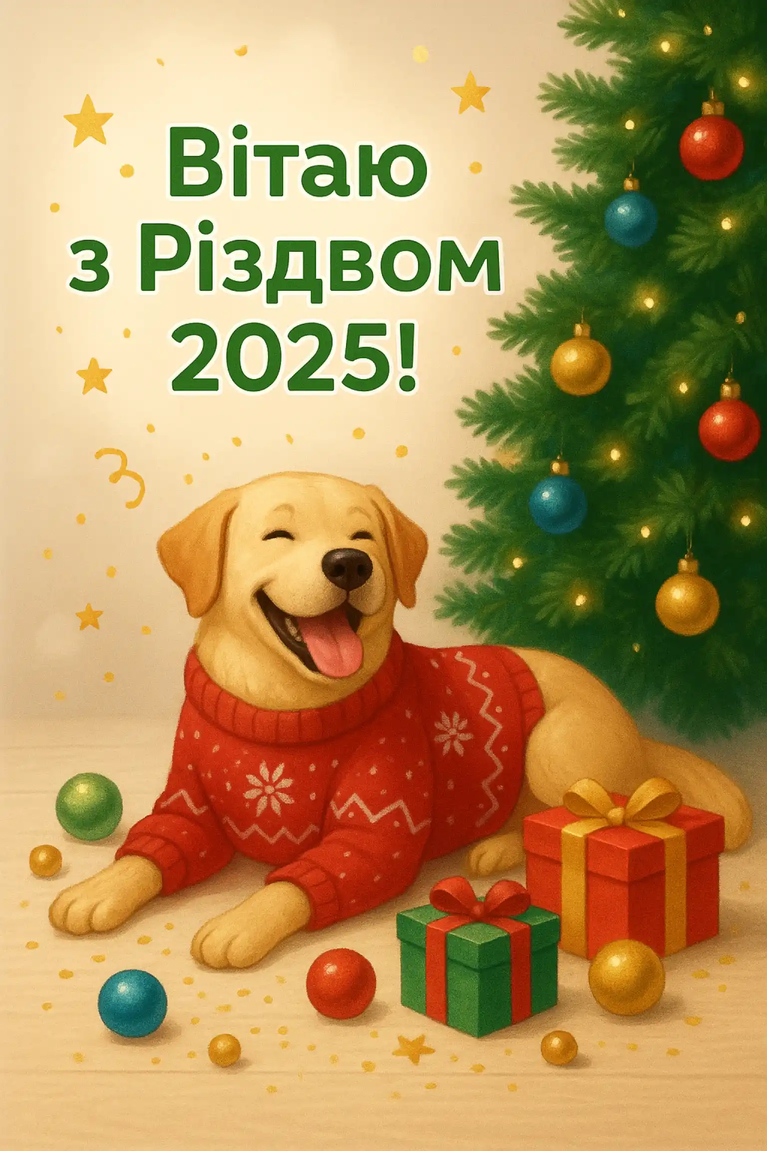 Привітання з Різдвом 2025
