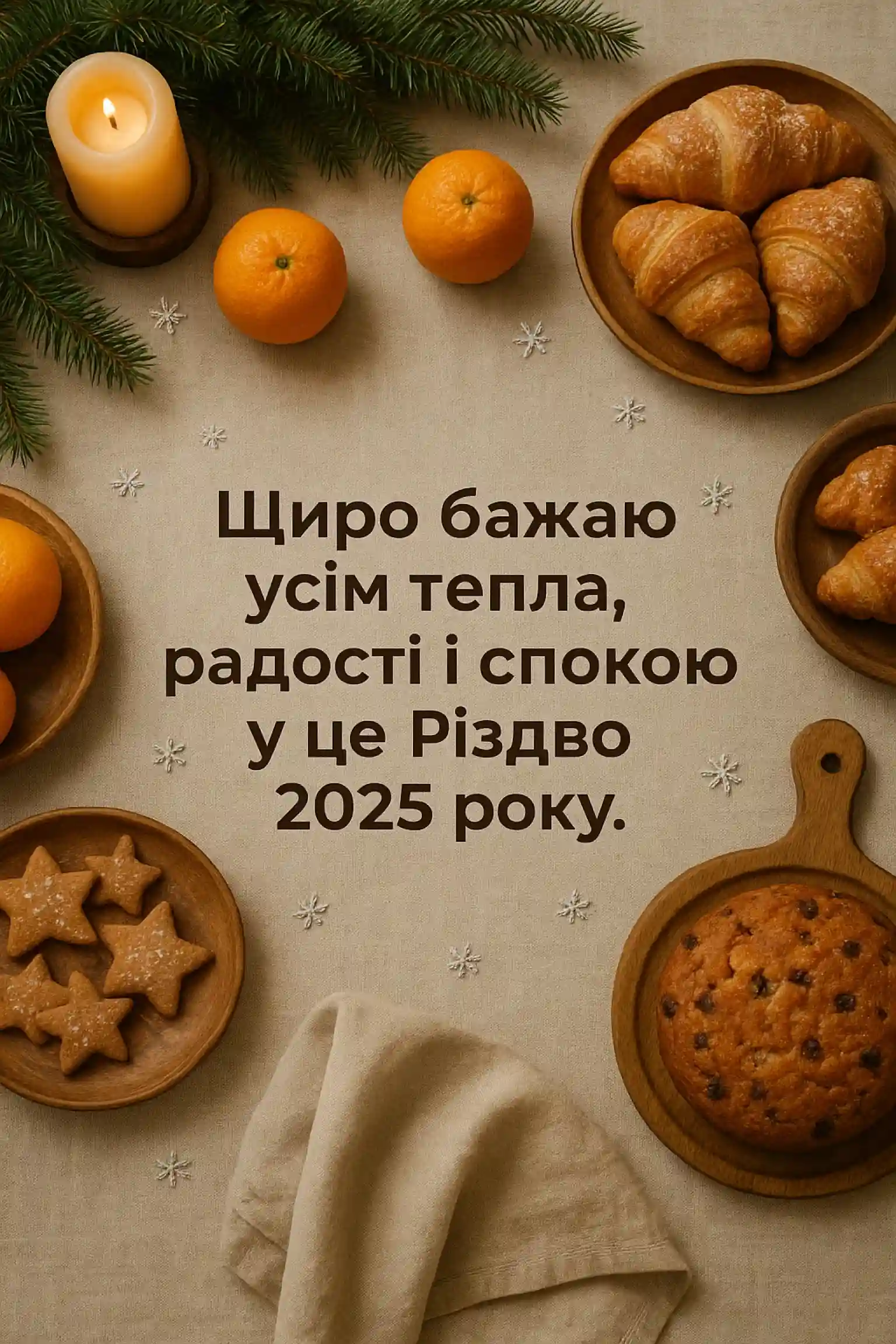 Привітання з Різдвом 2025
