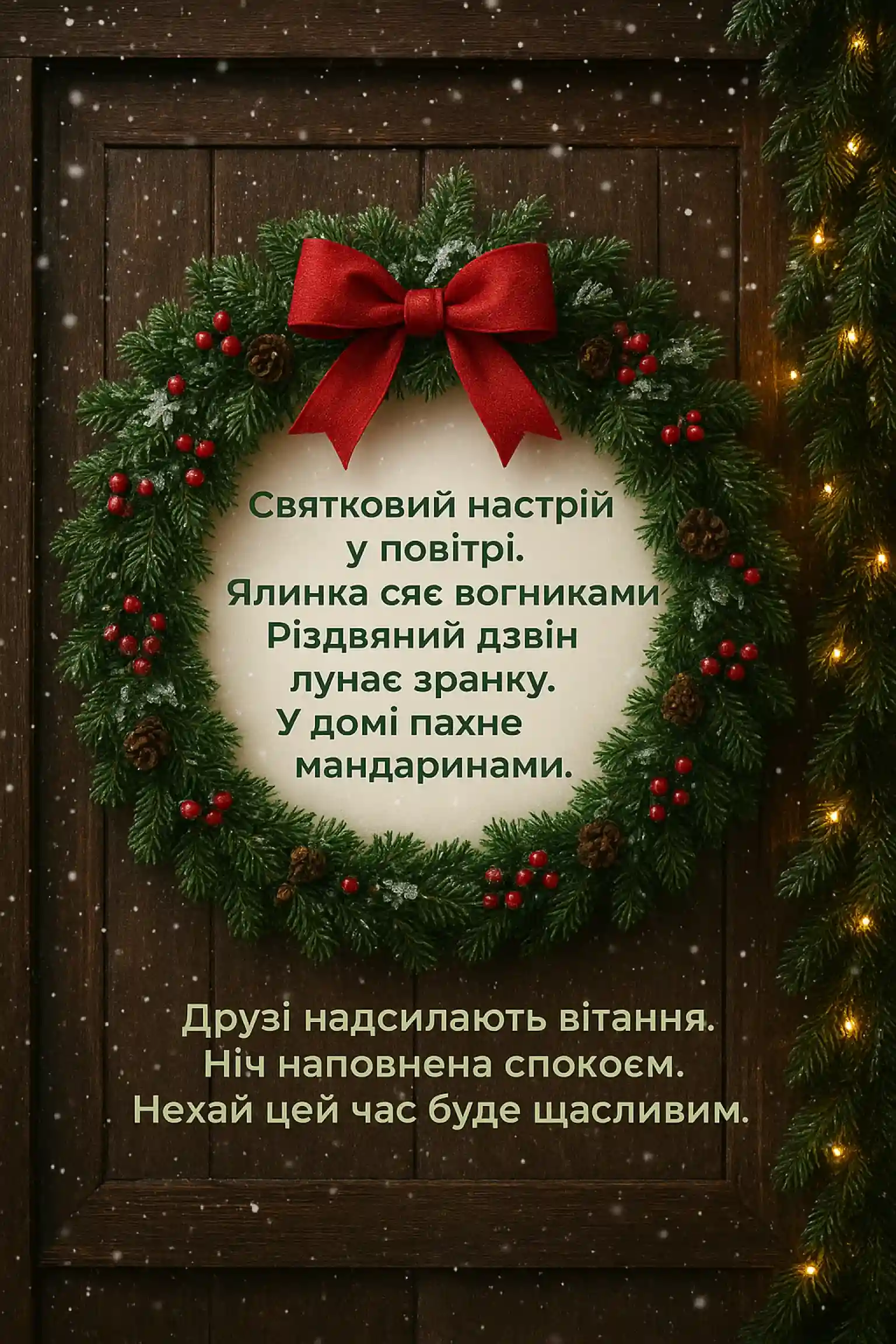 Привітання з Різдвом 2025