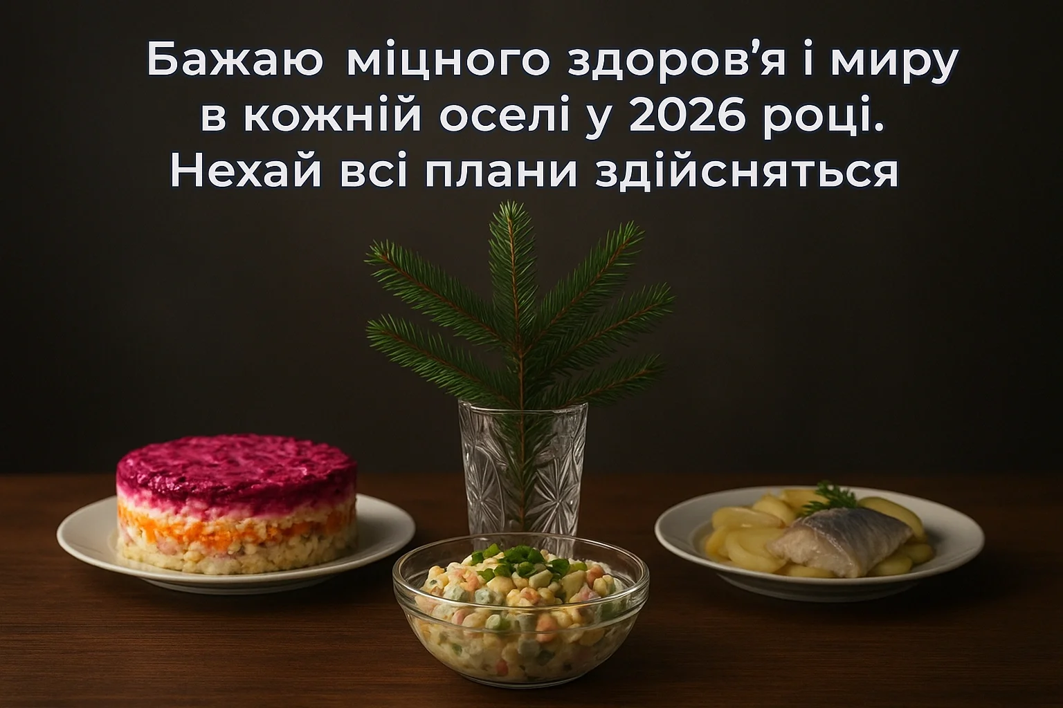Привітання з прийдешнім новим роком 2026