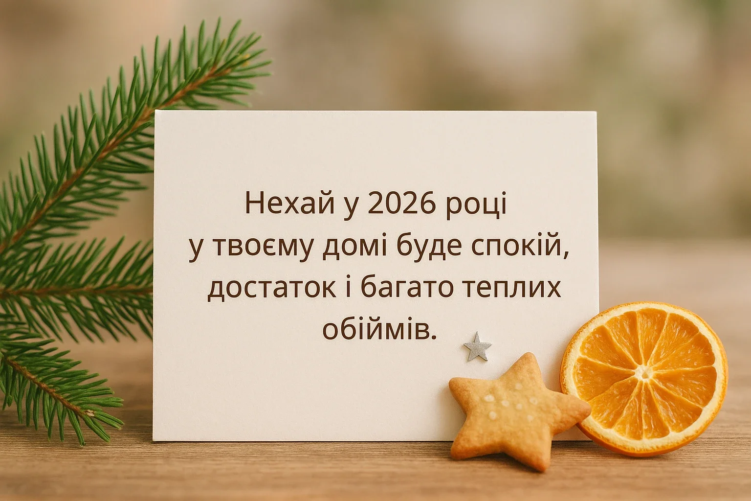 Привітання з прийдешнім новим роком 2026