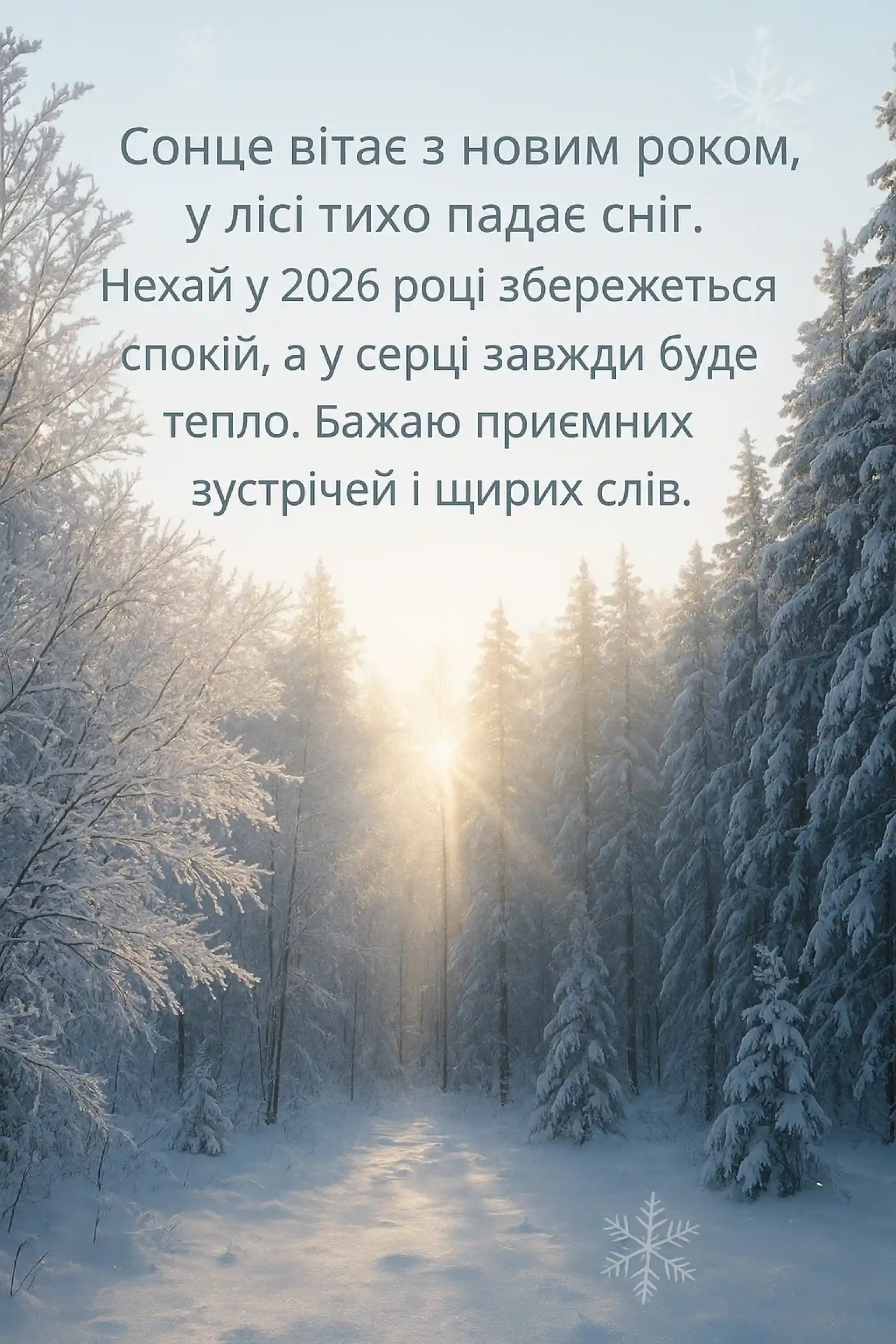 Привітання з прийдешнім новим роком 2026