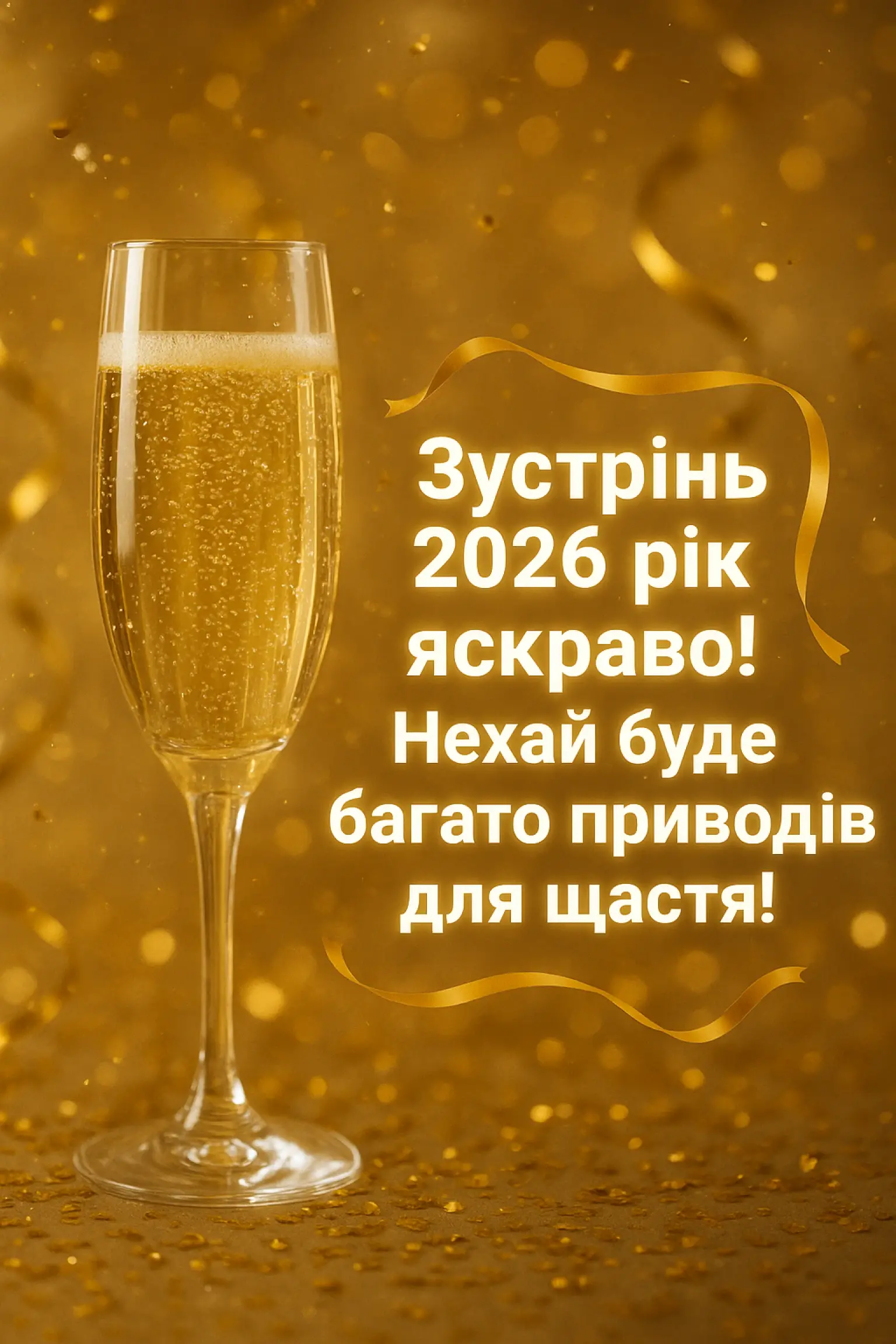 Привітання з прийдешнім новим роком 2026
