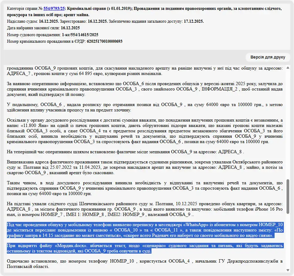 Фальшиві документи та можливі маніпуляції: нові подробиці справи щодо Яніни Аранчій