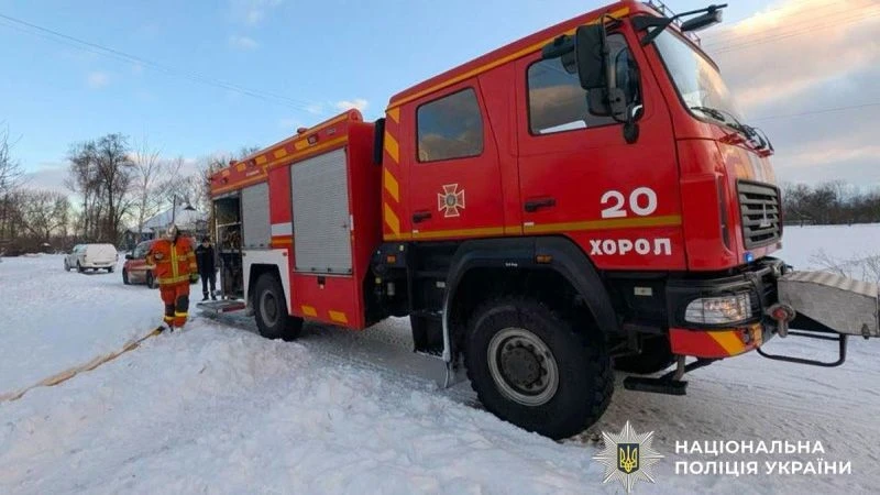Пожежа на Лубенщині забрала життя чоловіка