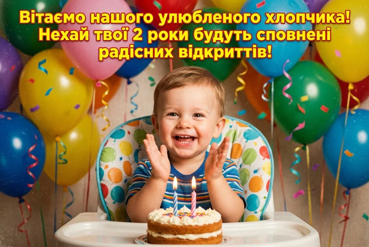 з днем народження онука 2 роки