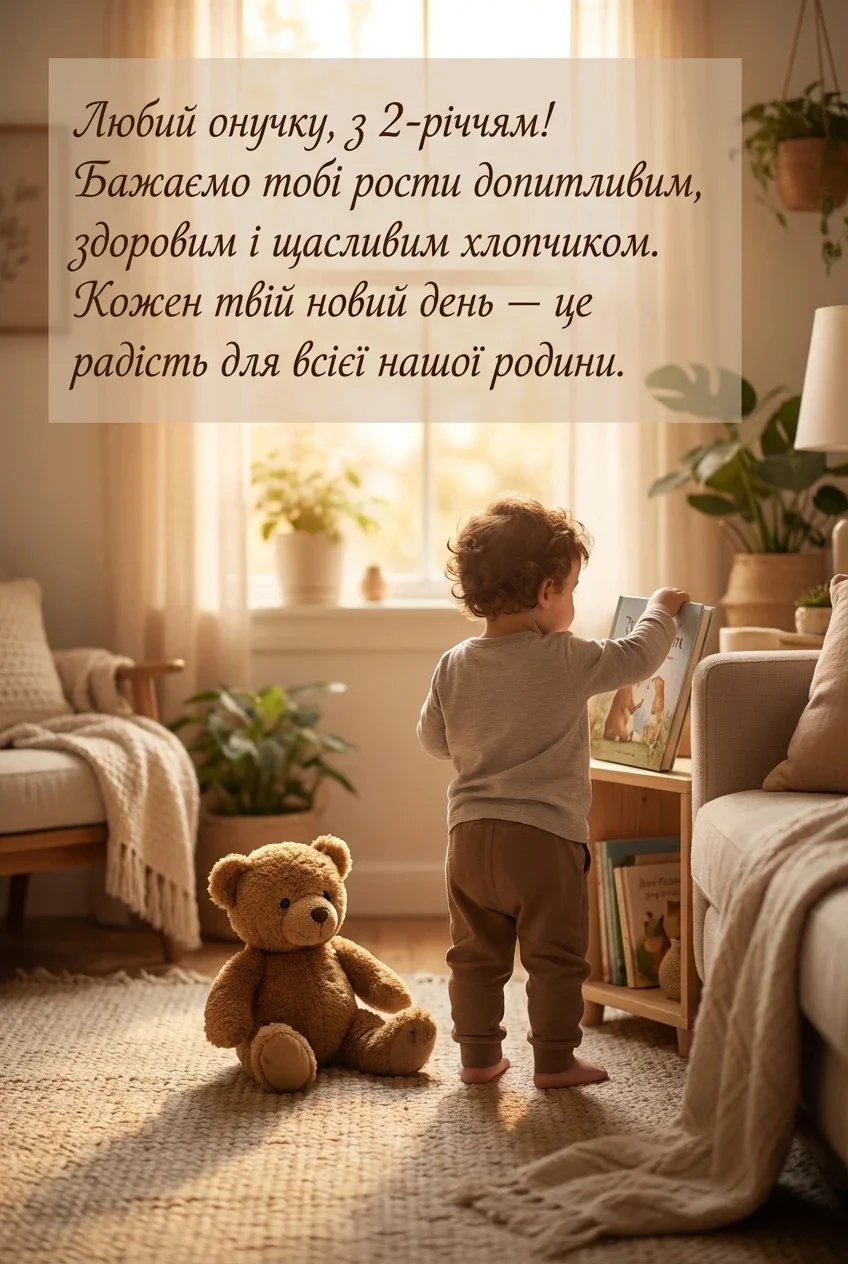 з днем народження онука 2 роки
