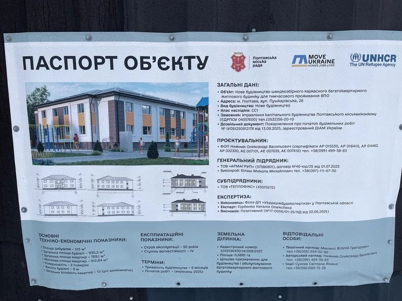 Житло за європейськими стандартами: на Пушкарівській у Полтаві зводять перший дім для переселенців