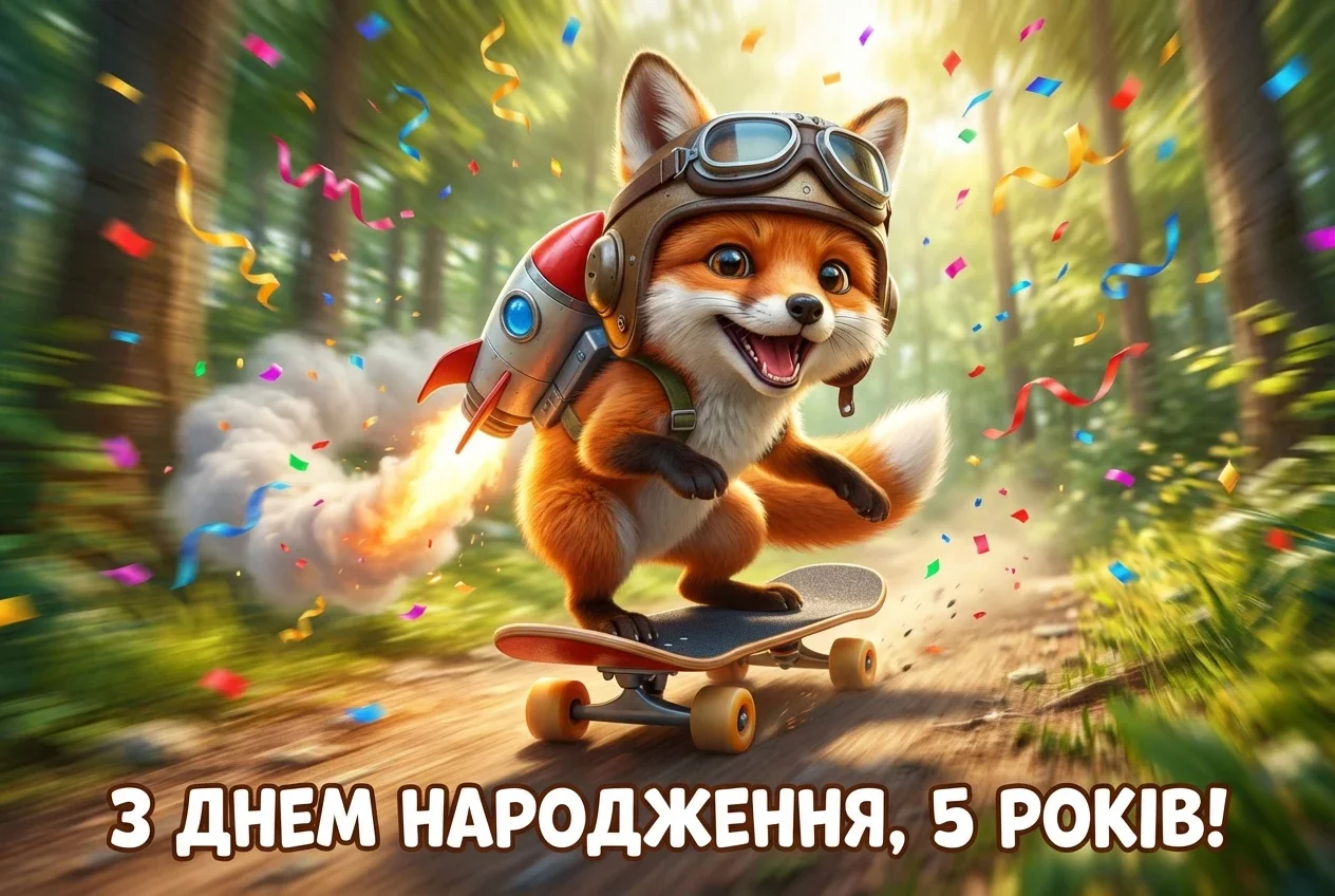 з днем народження 5 років