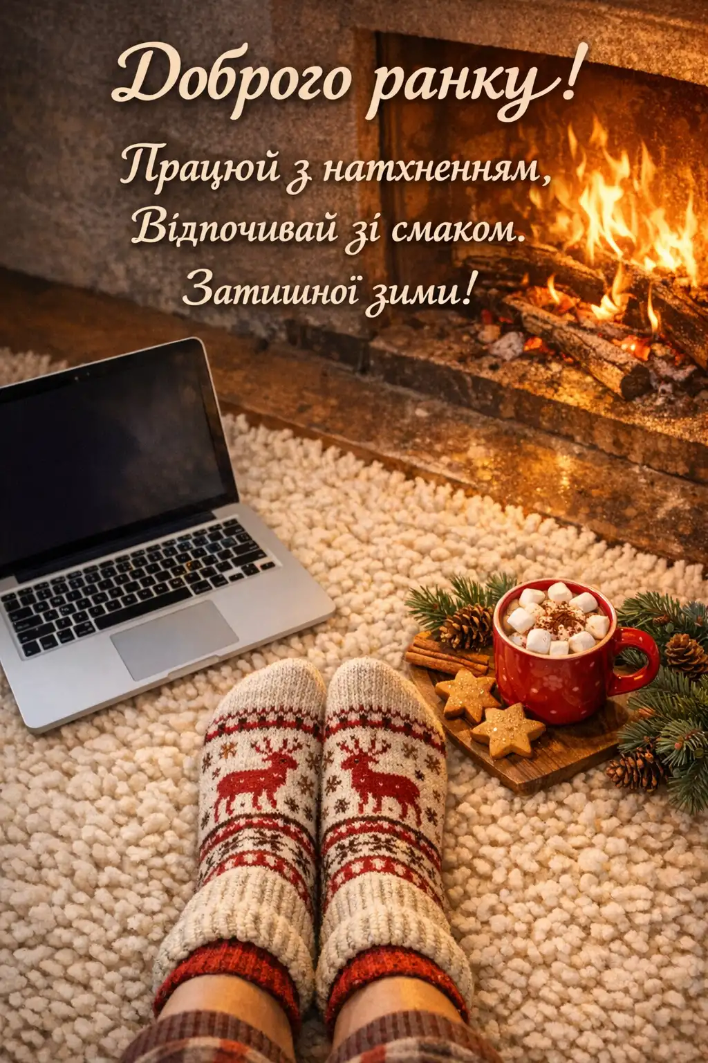 Доброго зимового ранку: 25 щирих картинок для вітань