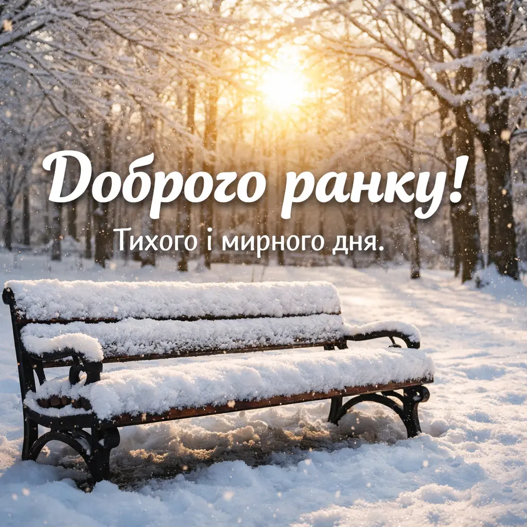 Доброго зимового ранку: 25 щирих картинок для вітань