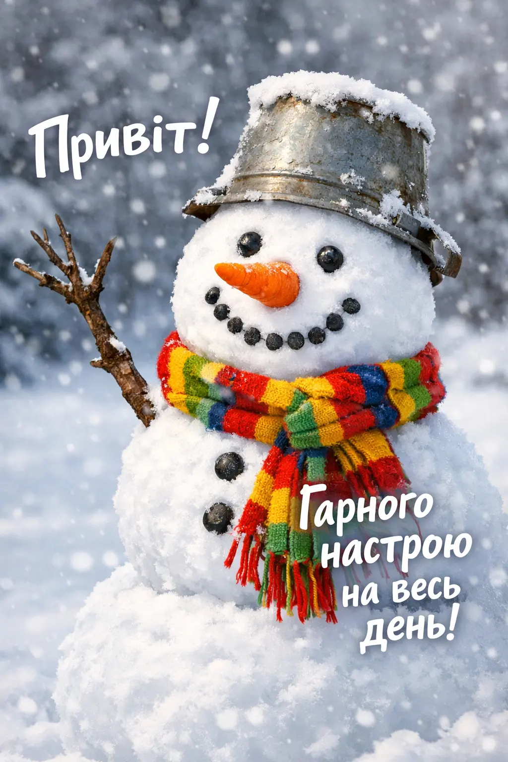 Доброго зимового ранку: 25 щирих картинок для вітань