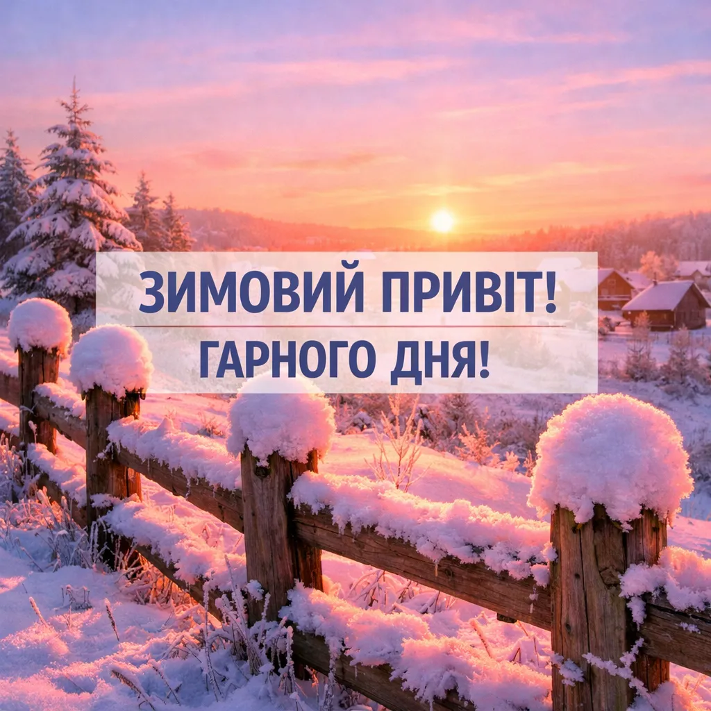 Доброго зимового ранку: 25 щирих картинок для вітань