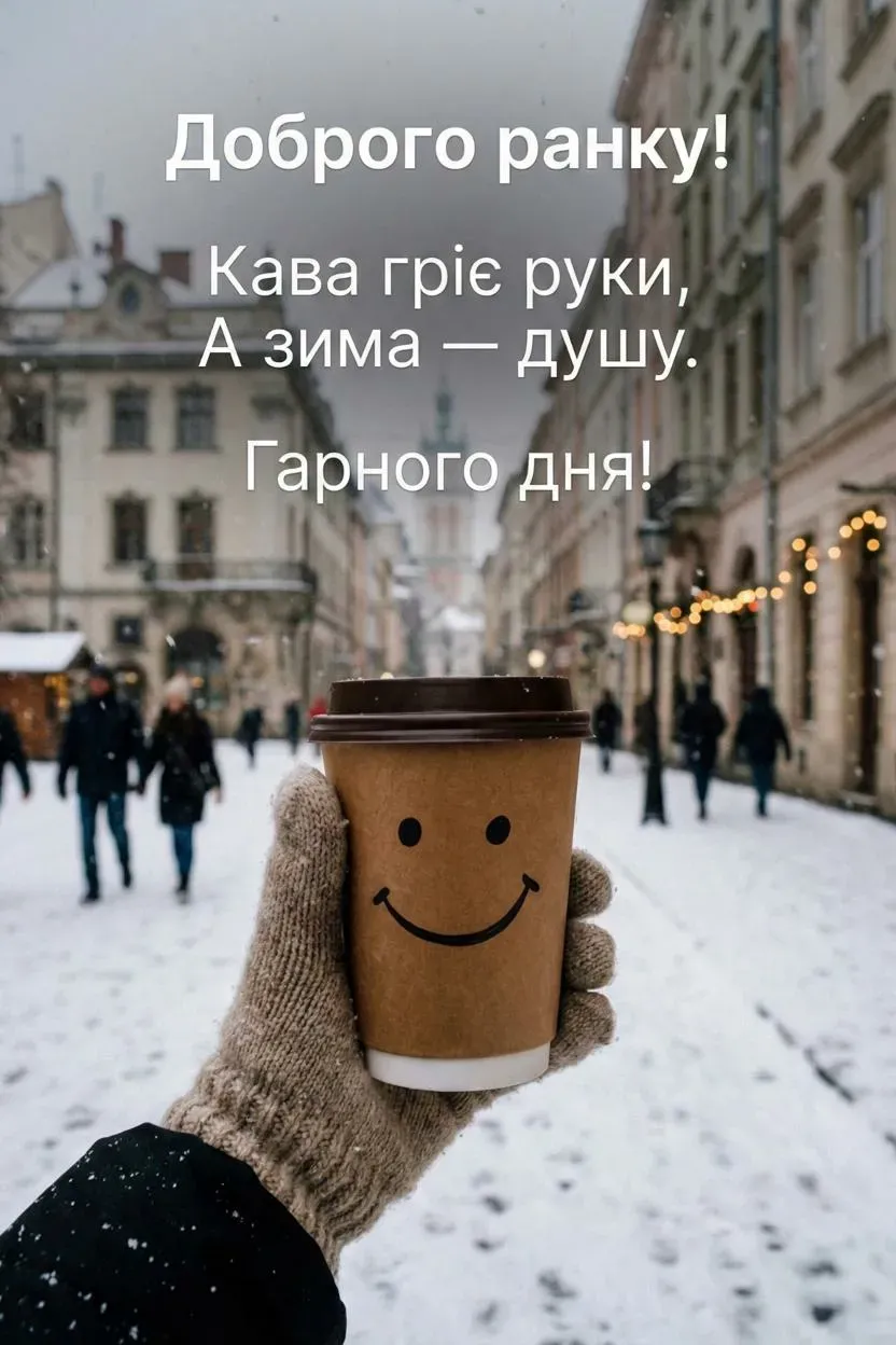 Доброго зимового ранку: 25 щирих картинок для вітань
