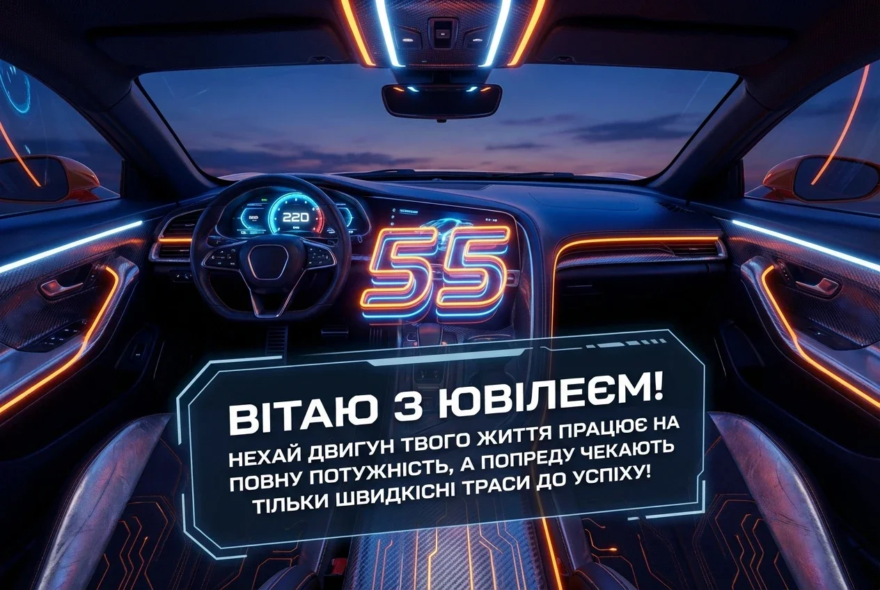 з ювілеєм 55 мужчині