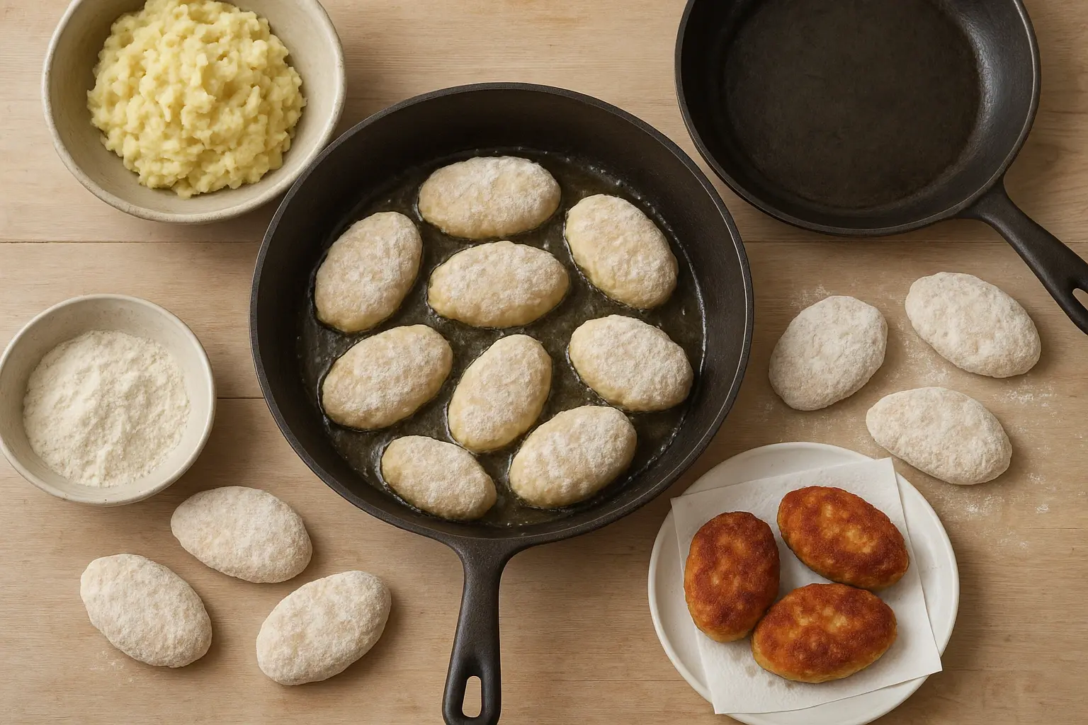 картопляники з грибами