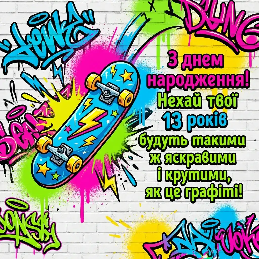 13 років з днем народження
