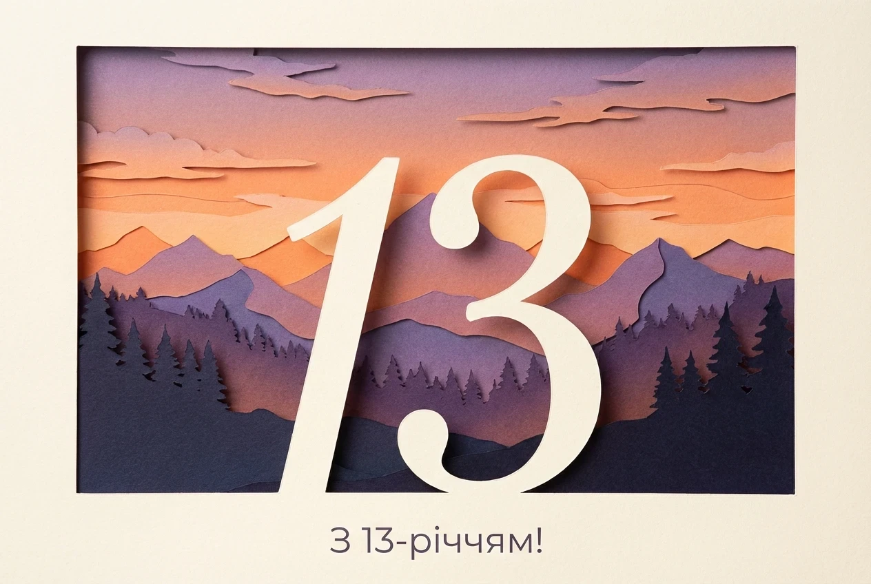 13 років з днем народження