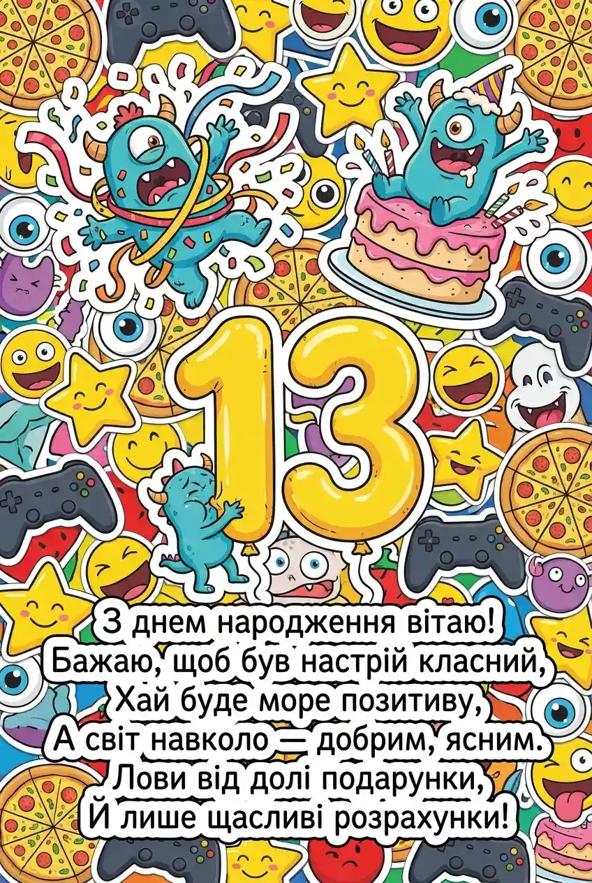 13 років з днем народження