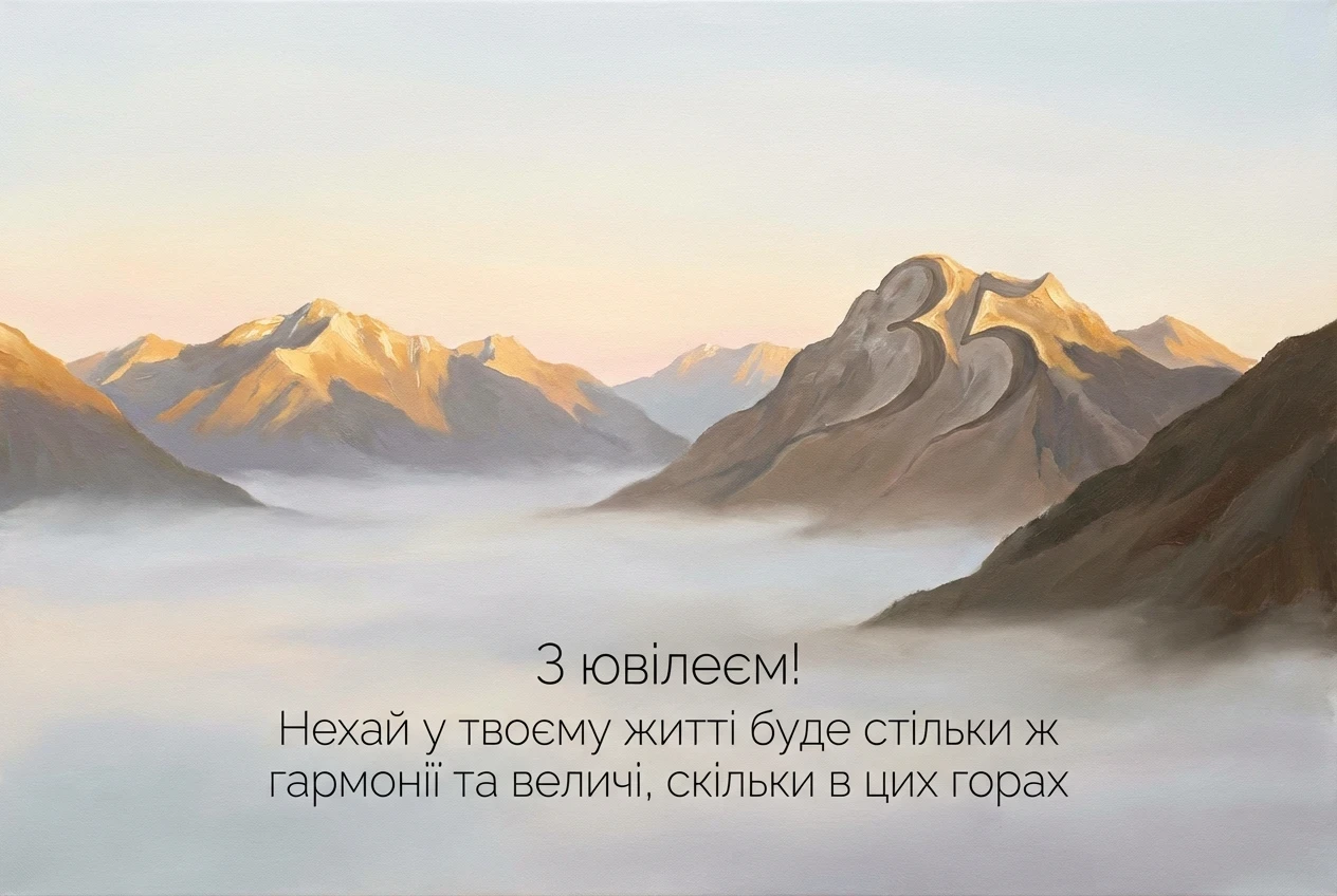 з ювілеєм 35 мужчині
