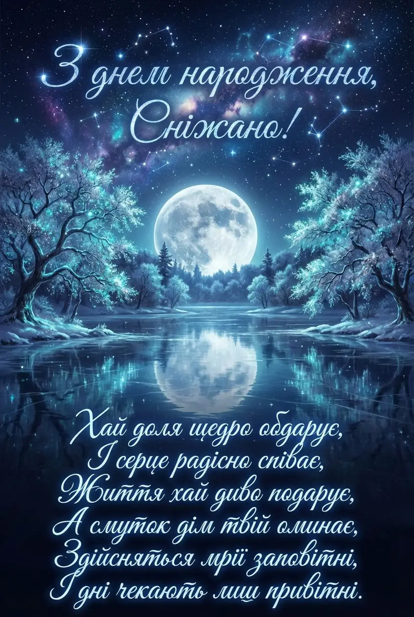 красиві привітання з днем народження сніжана