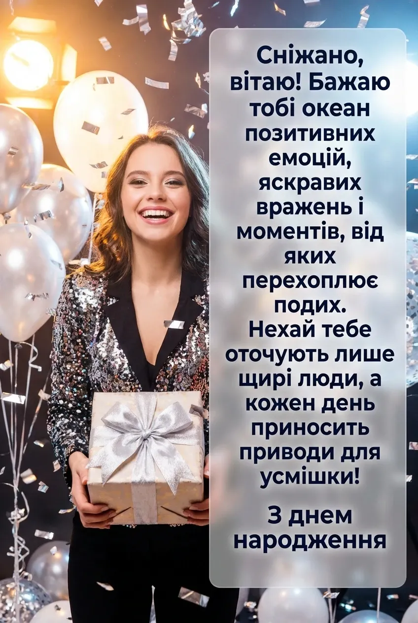 красиві привітання з днем народження сніжана