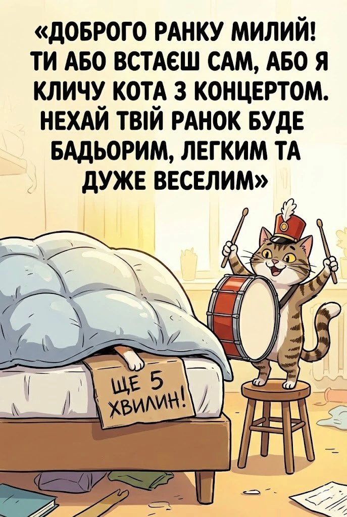 Доброго ранку, милий: душевні побажання та красиві листівки для чудового початку дня