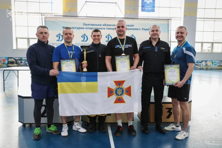 Ракетки замість зброї: силовики Полтавщини визначили кращих у настільному тенісі