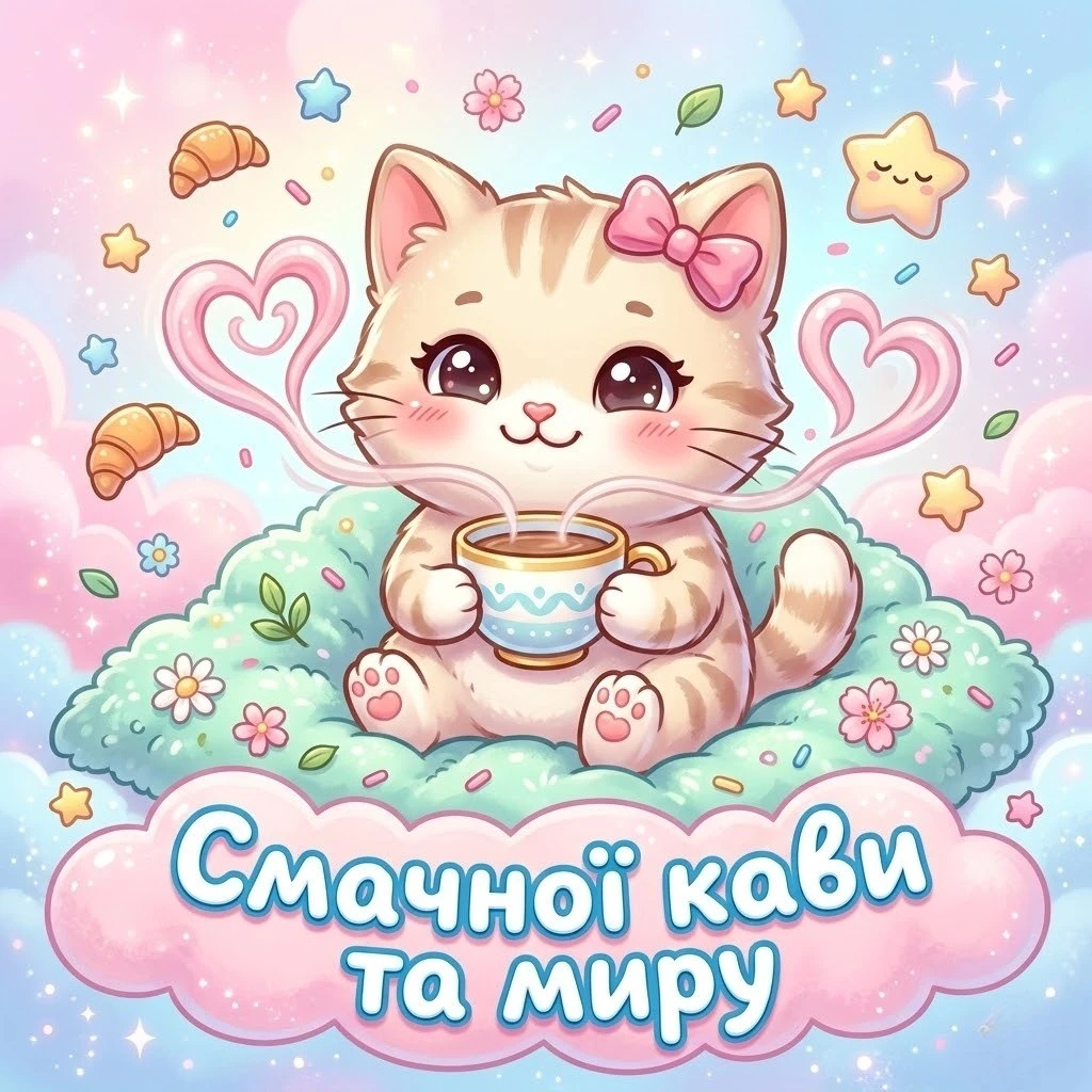 Доброго ранку: картинки з кавою та найтепліші побажання для гарного дня