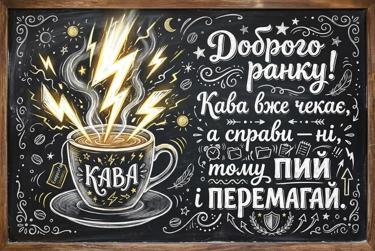 Доброго ранку: картинки з кавою та найтепліші побажання для гарного дня