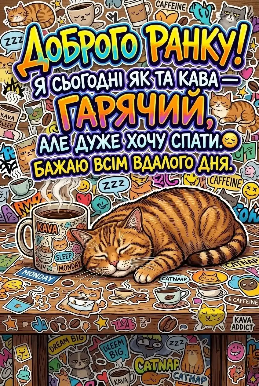 Доброго ранку: картинки з кавою та найтепліші побажання для гарного дня