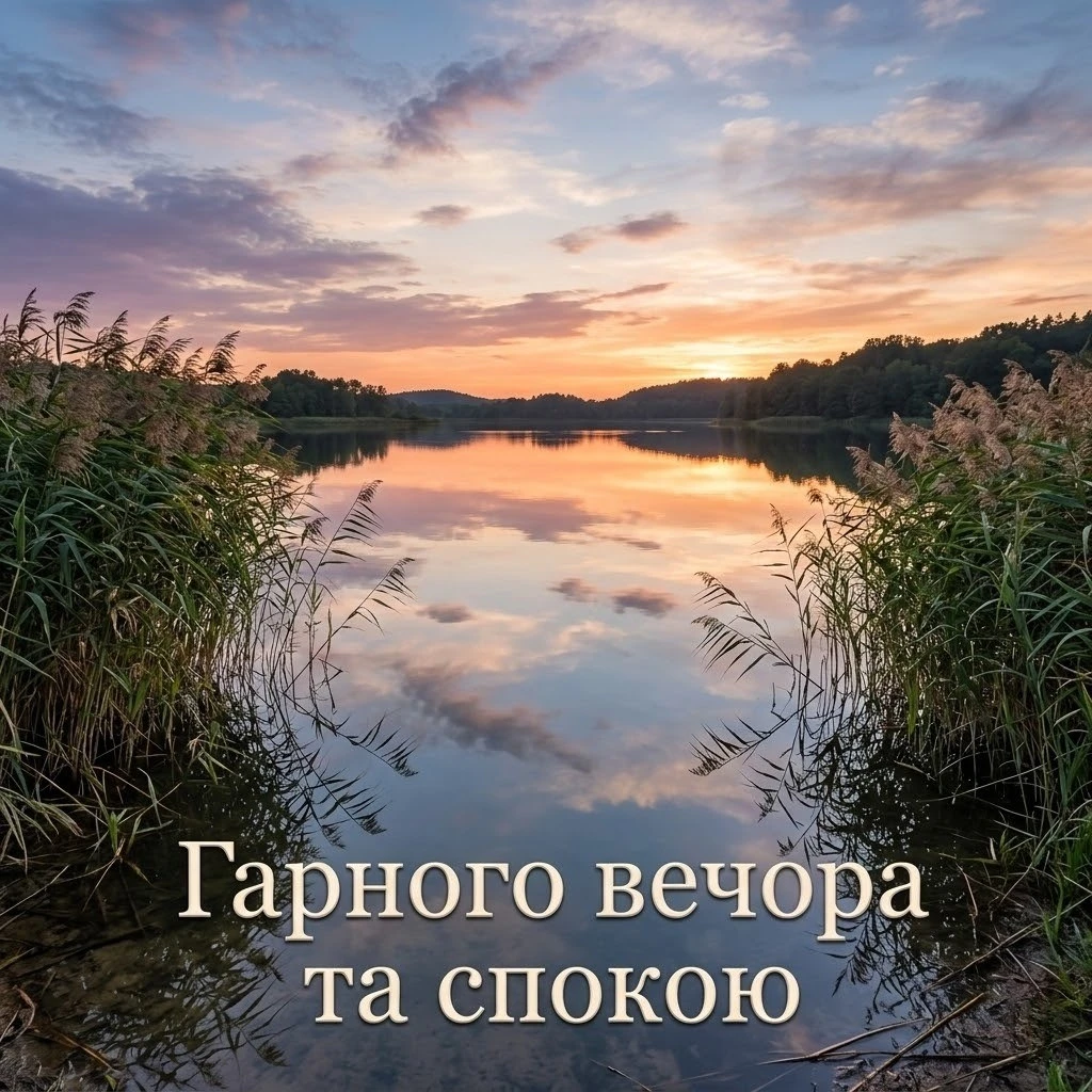 Мирного неба, доброго вечора та гарного вечора: душевні картинки й листівки для найтепліших побажань