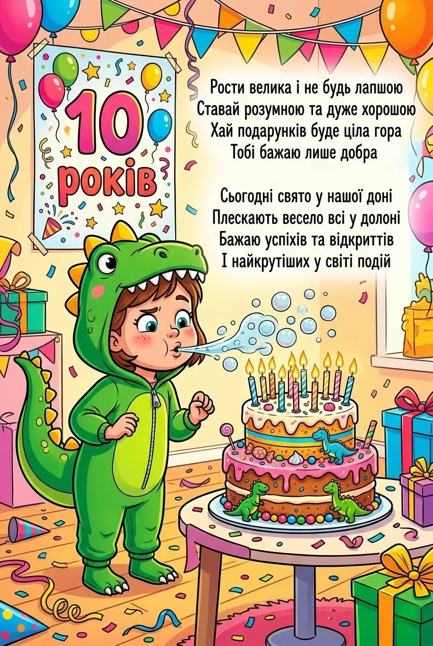 Найкращі привітання з днем народження донечці на 10 років: проза та вірші