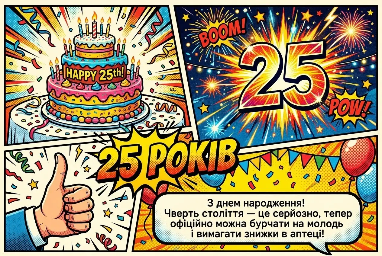 25 років — час великих перемог: найкращі привітання для чоловіка
