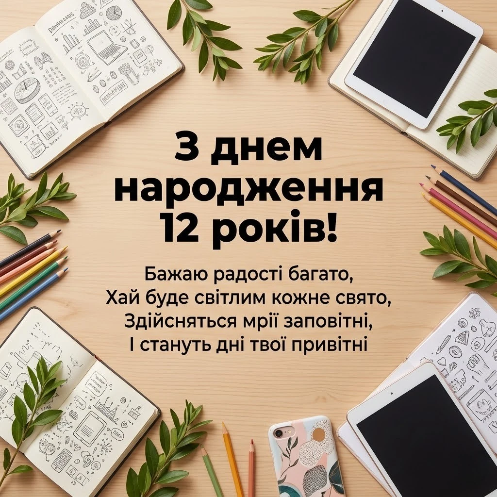З днем народження 12 років: підбірка сучасних та зворушливих побажань