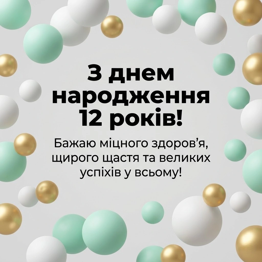 З днем народження 12 років: підбірка сучасних та зворушливих побажань