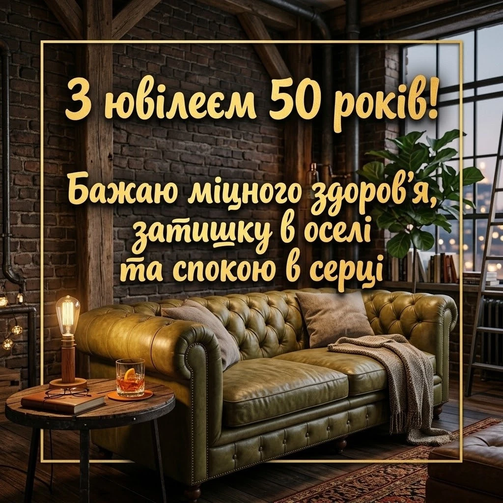 З ювілеєм 50 років! Добірка щирих привітань для справжніх чоловіків