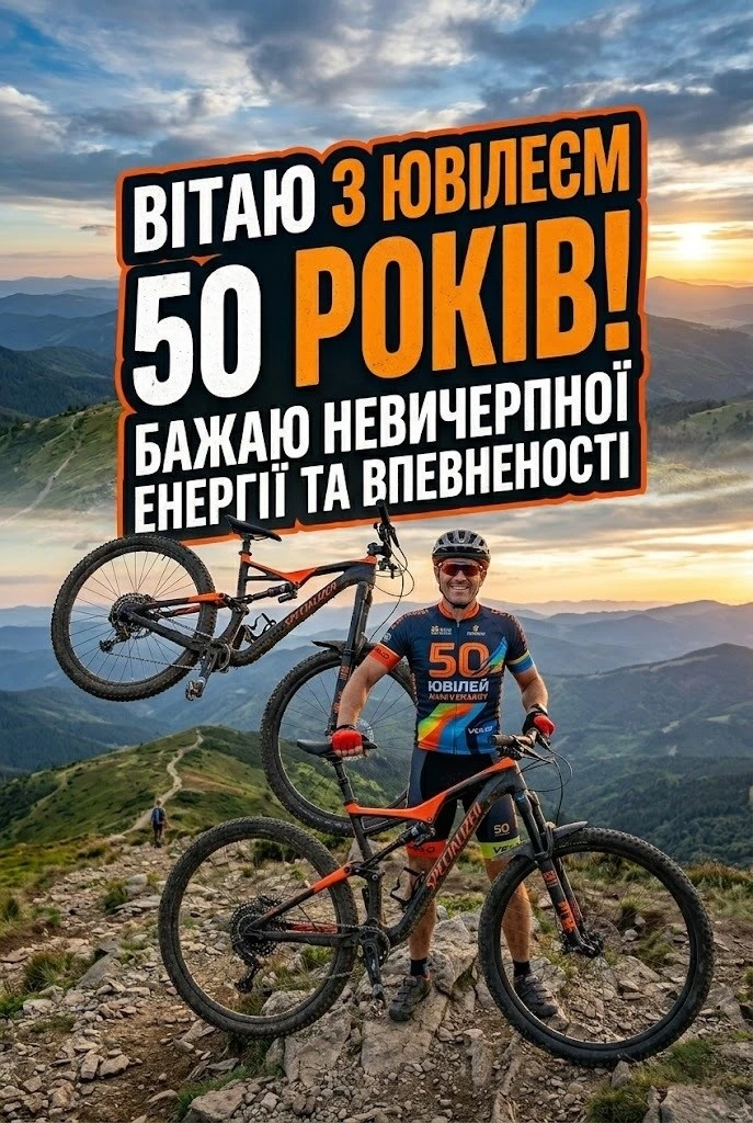 З ювілеєм 50 років! Добірка щирих привітань для справжніх чоловіків