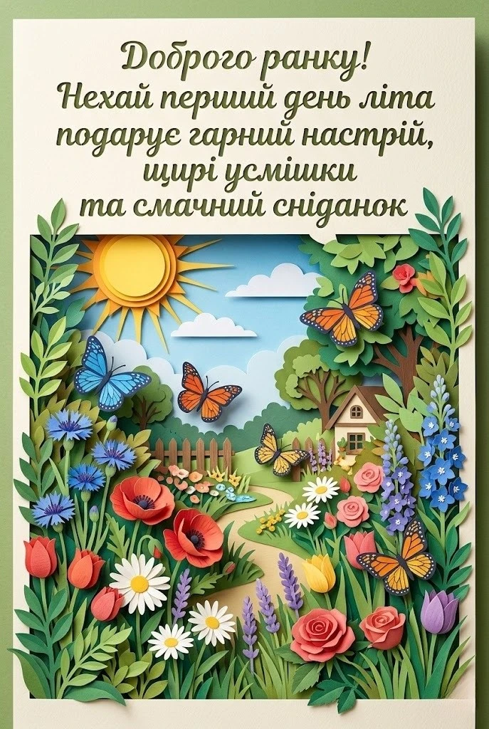 Доброго ранку з першим днем літа: душевні вітання та яскраві листівки для гарного настрою