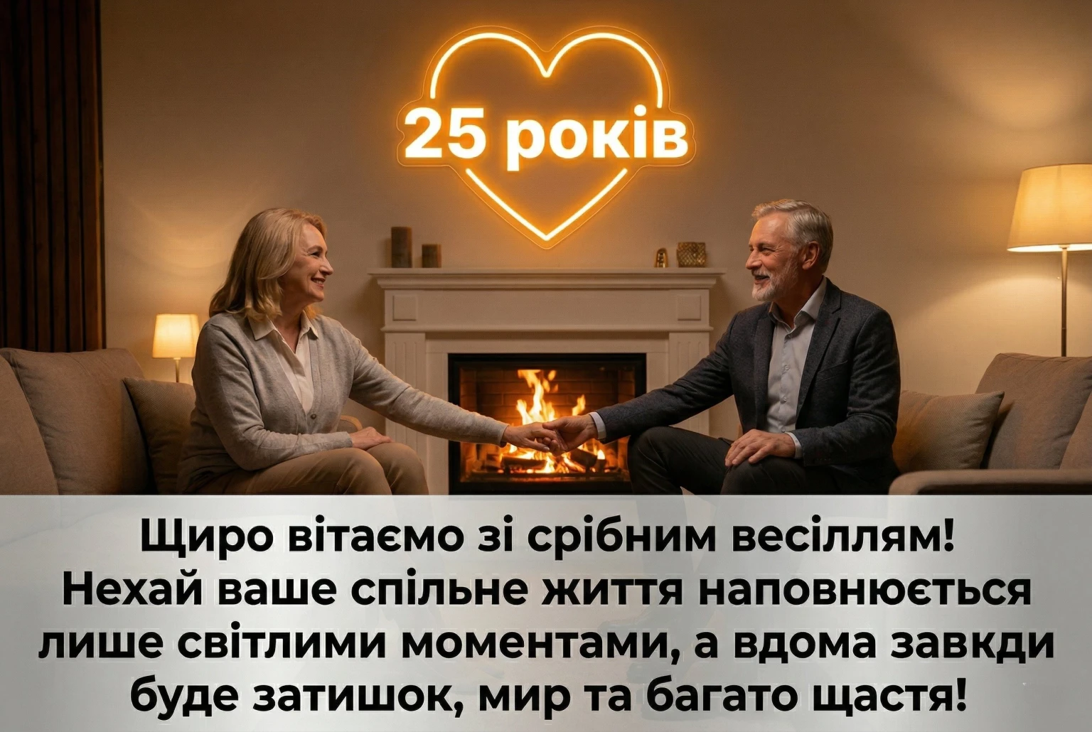 25 років разом: найкращі привітання та картинки зі срібним весіллям
